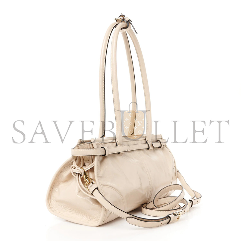 PRADA BONNIE MEDIUM LEATHER HANDBAG 1BA426 (32*15.5*12cm)